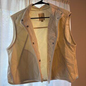 Thread + Supply Ivory Quilted Vest – Size M